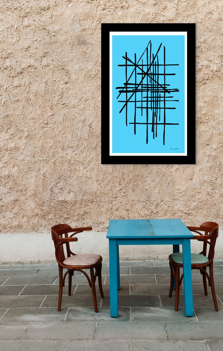 Abstract Wall Art - Abstract Wall Art Printed on Canvas Nfear Full Color at Miami Abstract Inc.