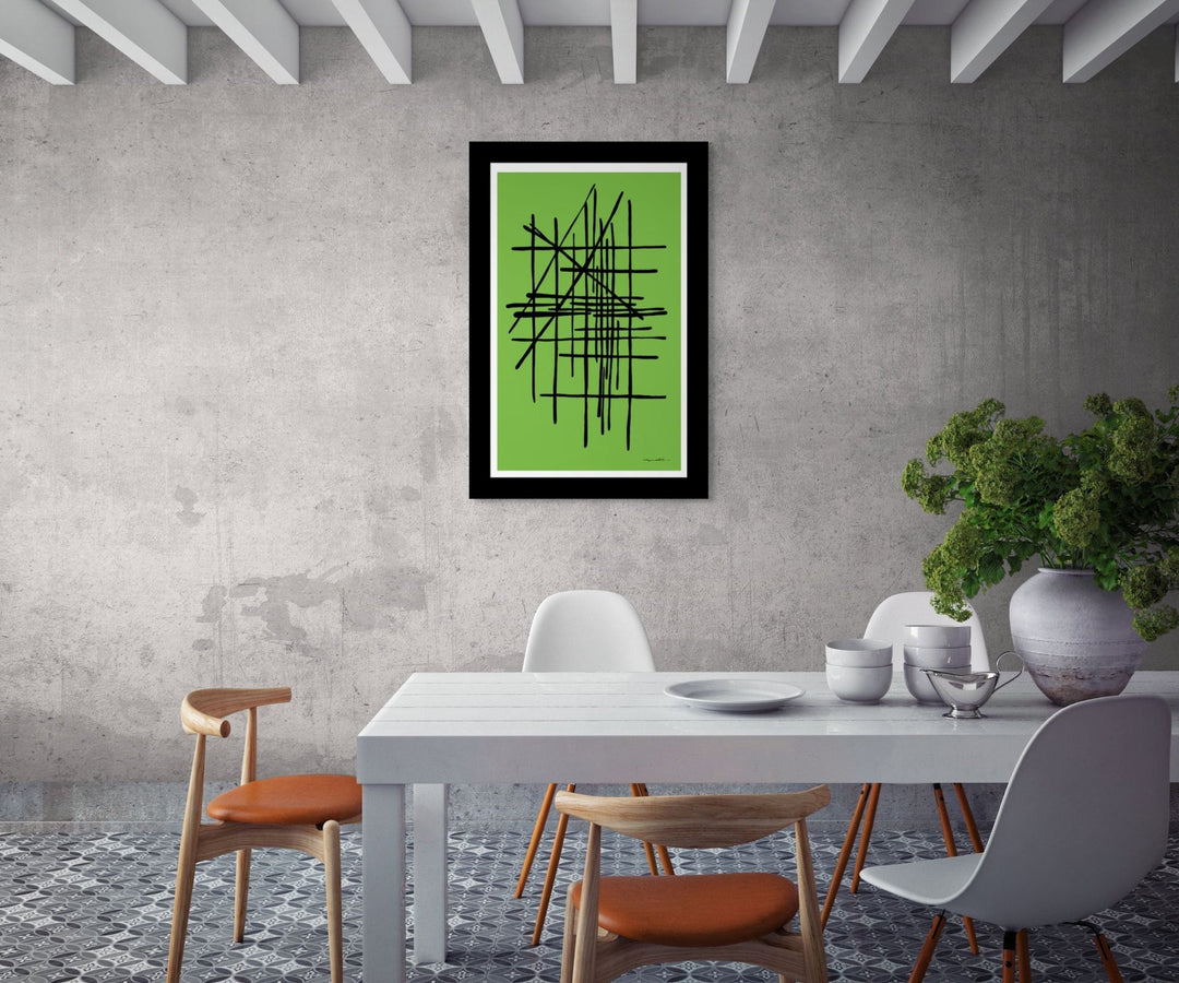 Abstract Wall Art - Abstract Wall Art Printed on Canvas Nfear Full Color at Miami Abstract Inc.