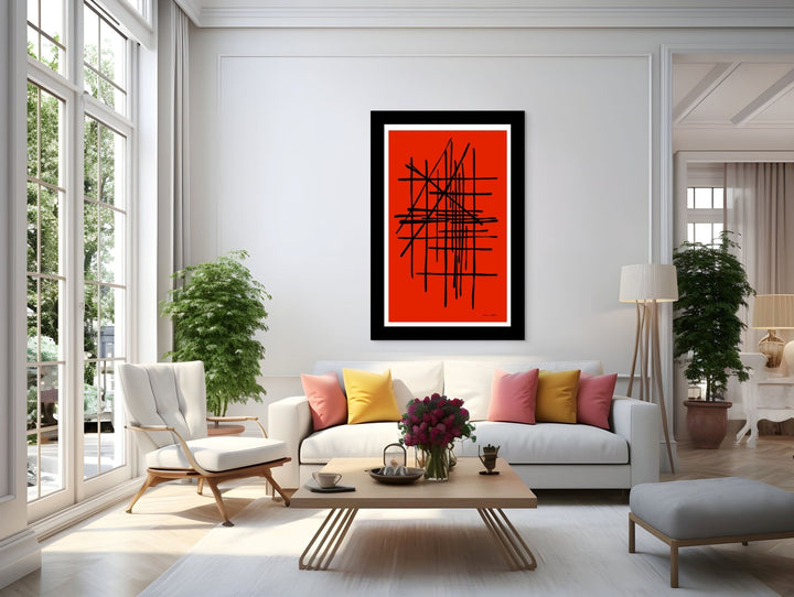 Abstract Wall Art - Abstract Wall Art Printed on Canvas Nfear Full Color at Miami Abstract Inc.