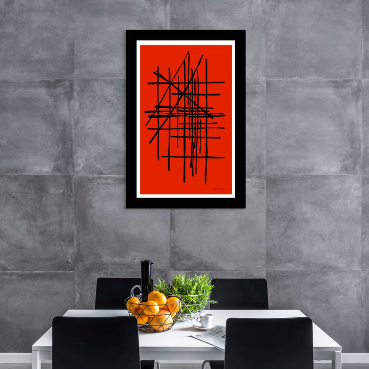 Abstract Wall Art - Abstract Wall Art Printed on Canvas Nfear Full Color at Miami Abstract Inc.