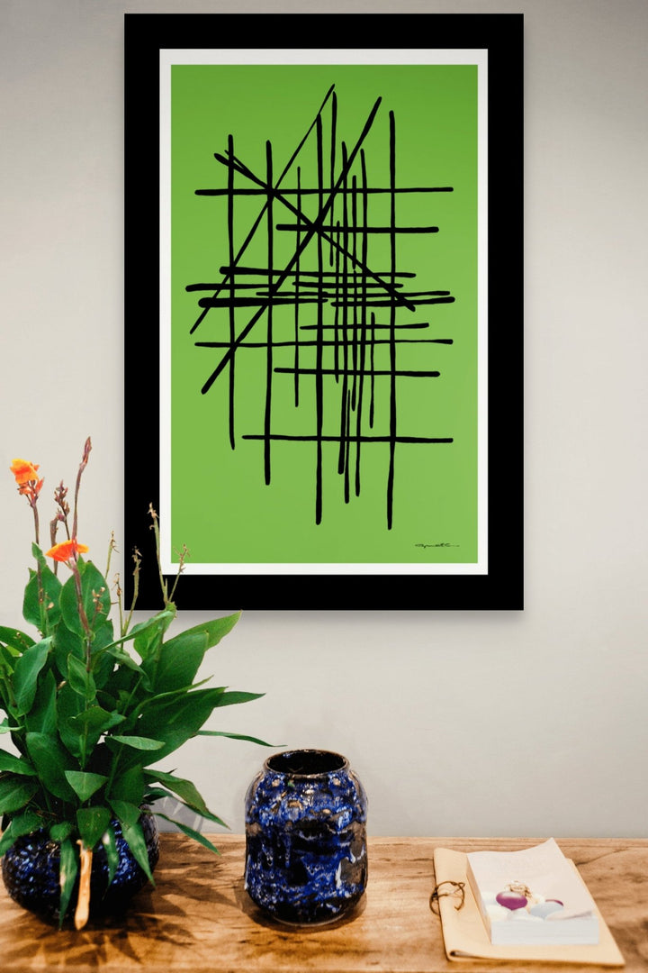 Abstract Wall Art - Abstract Wall Art Printed on Canvas Nfear Full Color at Miami Abstract Inc.