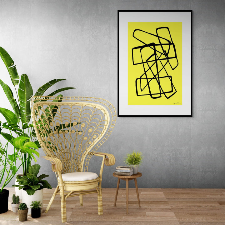 Abstract Wall Art - Abstract Wall Art Printed on Canvas Pclp at Miami Abstract Inc.