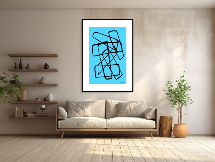 Abstract Wall Art - Abstract Wall Art Printed on Canvas Pclp at Miami Abstract Inc.