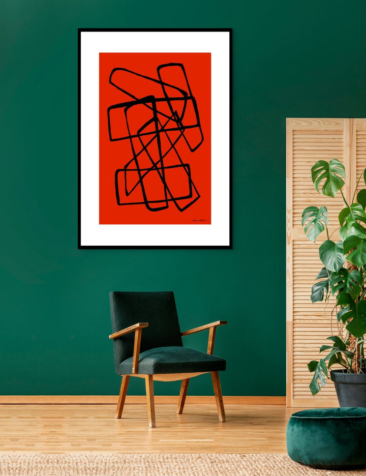 Abstract Wall Art - Abstract Wall Art Printed on Canvas Pclp at Miami Abstract Inc.