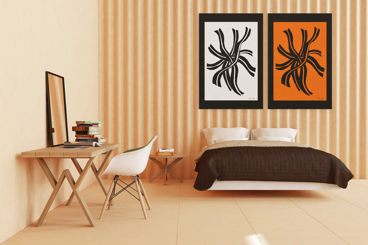 Abstract Wall Art - Abstract Wall Art Printed on Canvas Roads at Miami Abstract Inc.