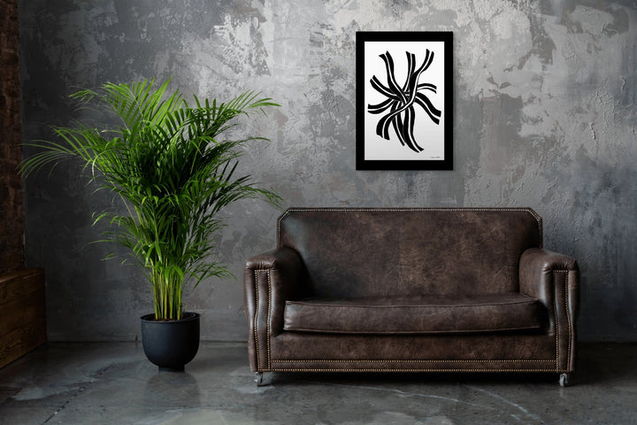 Abstract Wall Art - Abstract Wall Art Printed on Canvas Roads at Miami Abstract Inc.