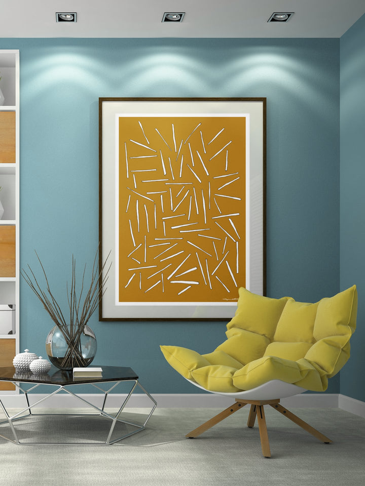 Abstract Wall Art - Abstract Wall Art - Sticks at Miami Abstract Inc.