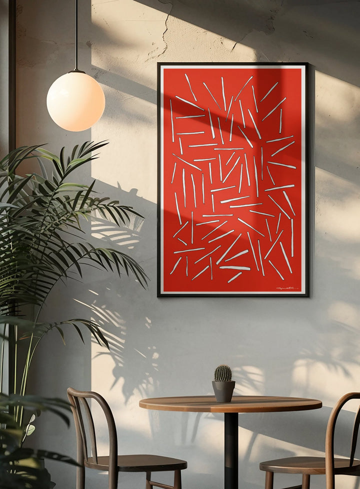 Abstract Wall Art - Abstract Wall Art - Sticks at Miami Abstract Inc.