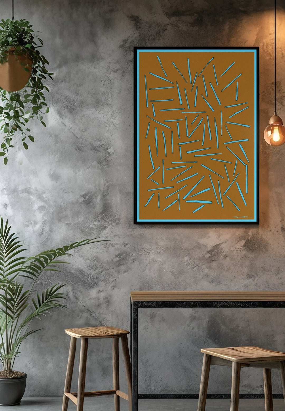 Abstract Wall Art - Abstract Wall Art - Sticks at Miami Abstract Inc.