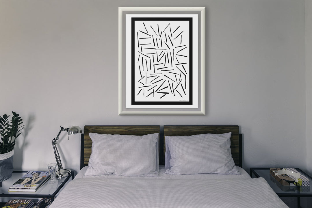 Abstract Wall Art - Abstract Wall Art - Sticks at Miami Abstract Inc.