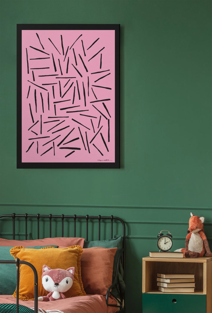 Abstract Wall Art - Abstract Wall Art - Sticks at Miami Abstract Inc.