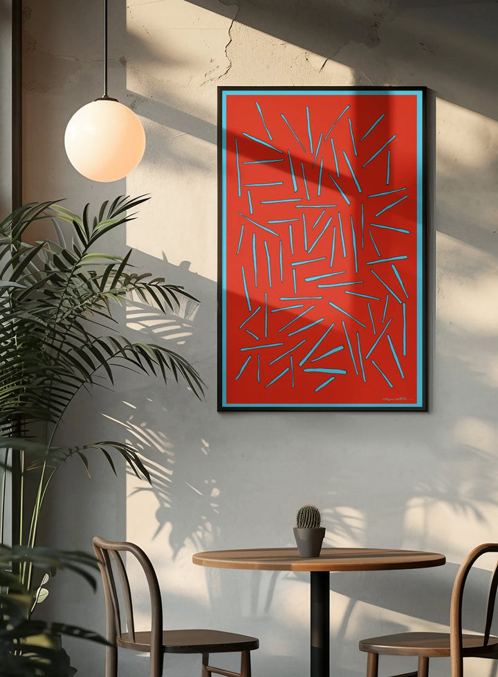 Abstract Wall Art - Abstract Wall Art - Sticks at Miami Abstract Inc.