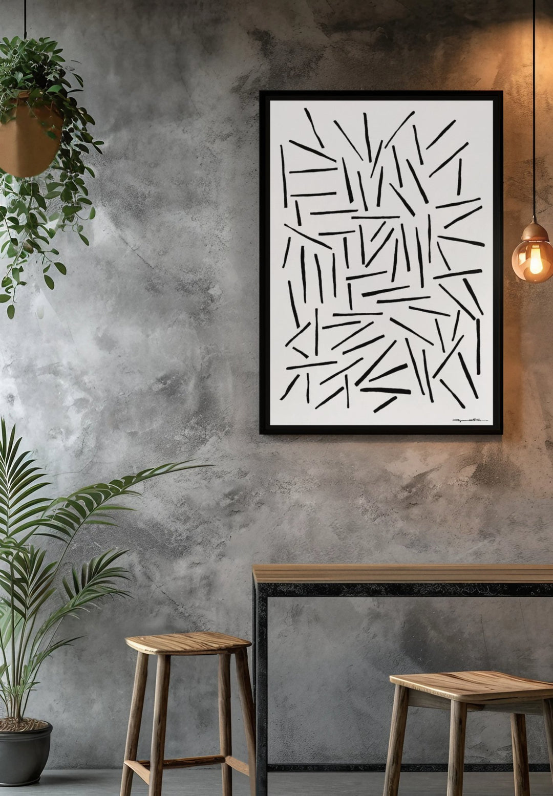 Abstract Wall Art - Abstract Wall Art - Sticks at Miami Abstract Inc.