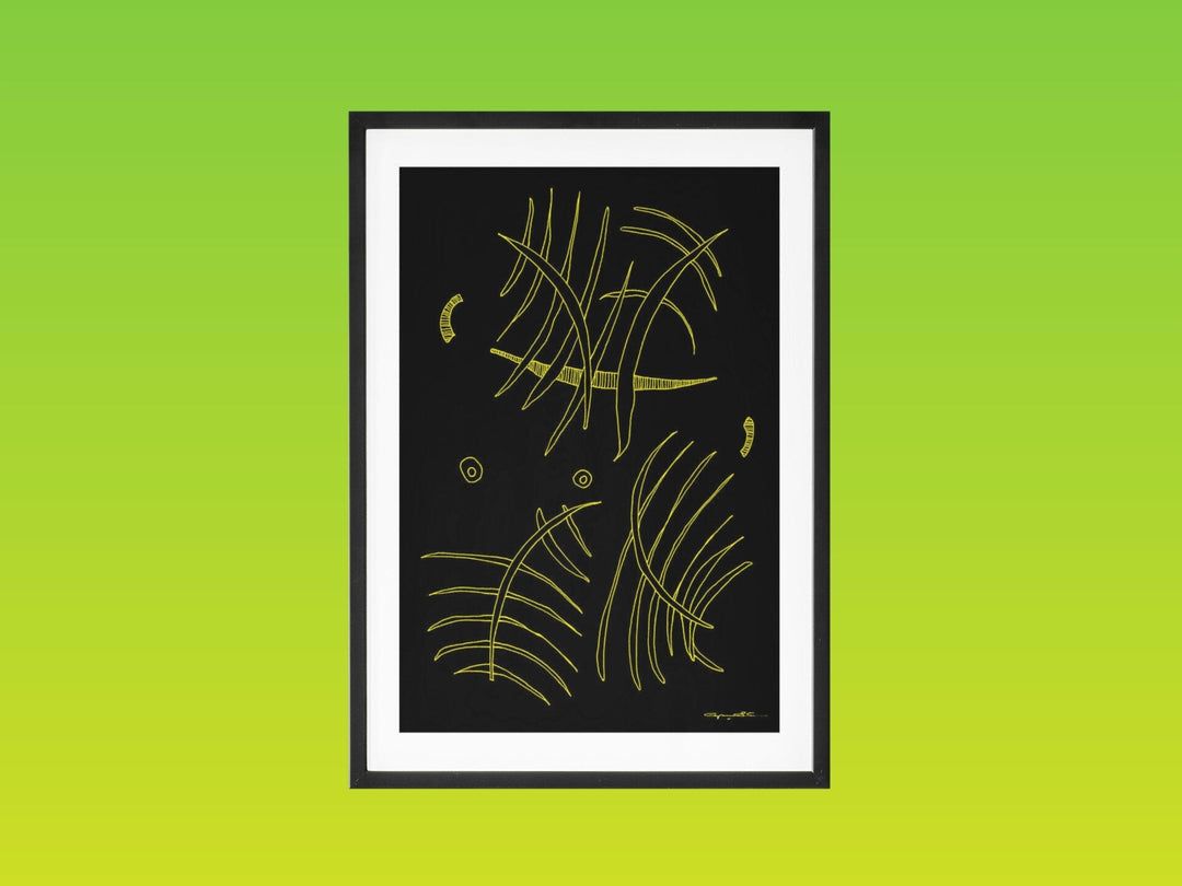 Abstract Wall Art - Choose a simple yet sophisticated way to decorate your home or office? Our minimalistic canvas abstract wall art is the perfect choice! Bones With Borders by Cyril Caesar. at Miami Abstract Inc.