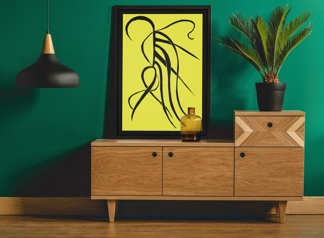 Abstract Wall Art - kthat Color Fill With Black Borders by Cyril Caesar. at Miami Abstract Inc.