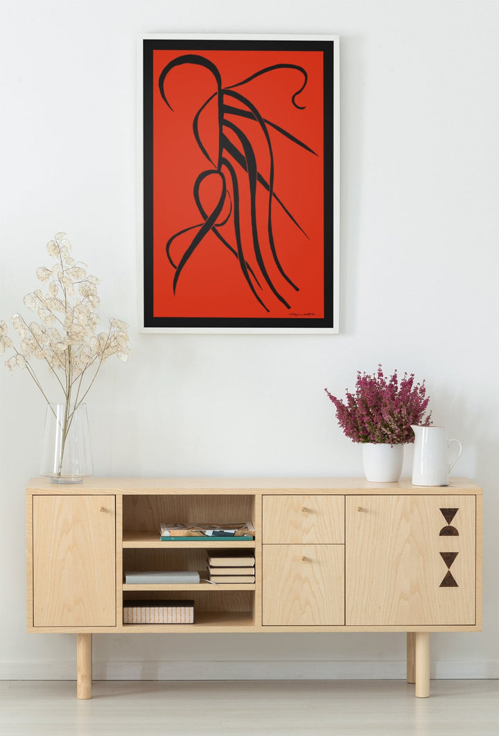 Abstract Wall Art - kthat Color Fill With Black Borders by Cyril Caesar. at Miami Abstract Inc.