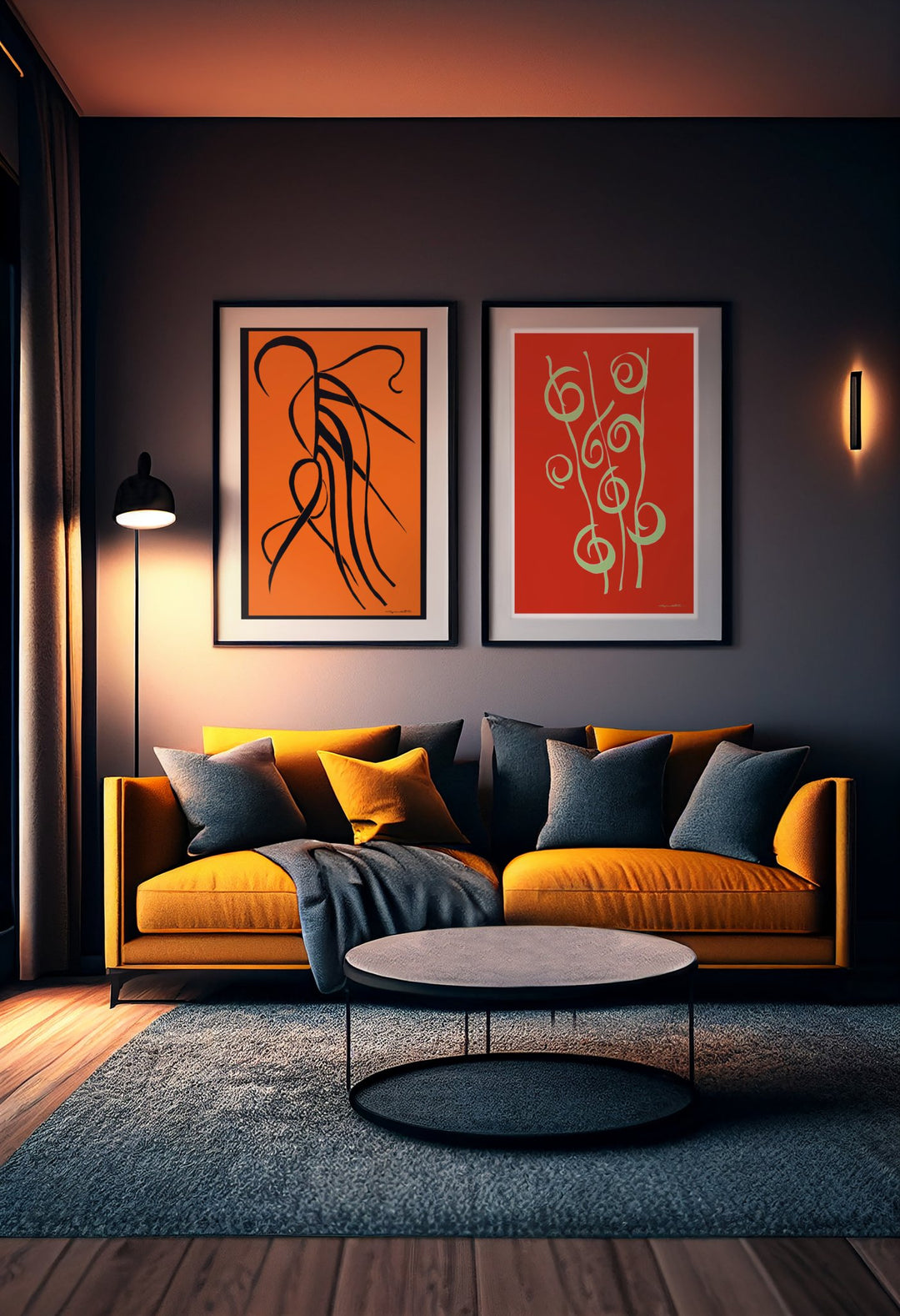 Abstract Wall Art - kthat Color Fill With Black Borders by Cyril Caesar. at Miami Abstract Inc.