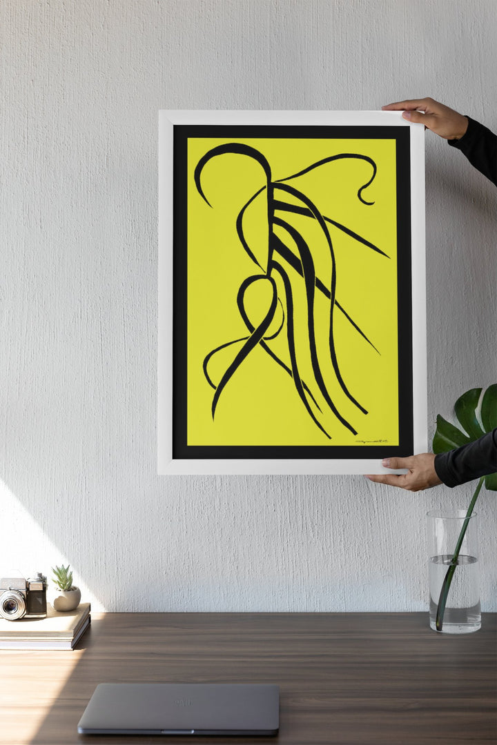 Abstract Wall Art - kthat Color Fill With Black Borders by Cyril Caesar. at Miami Abstract Inc.