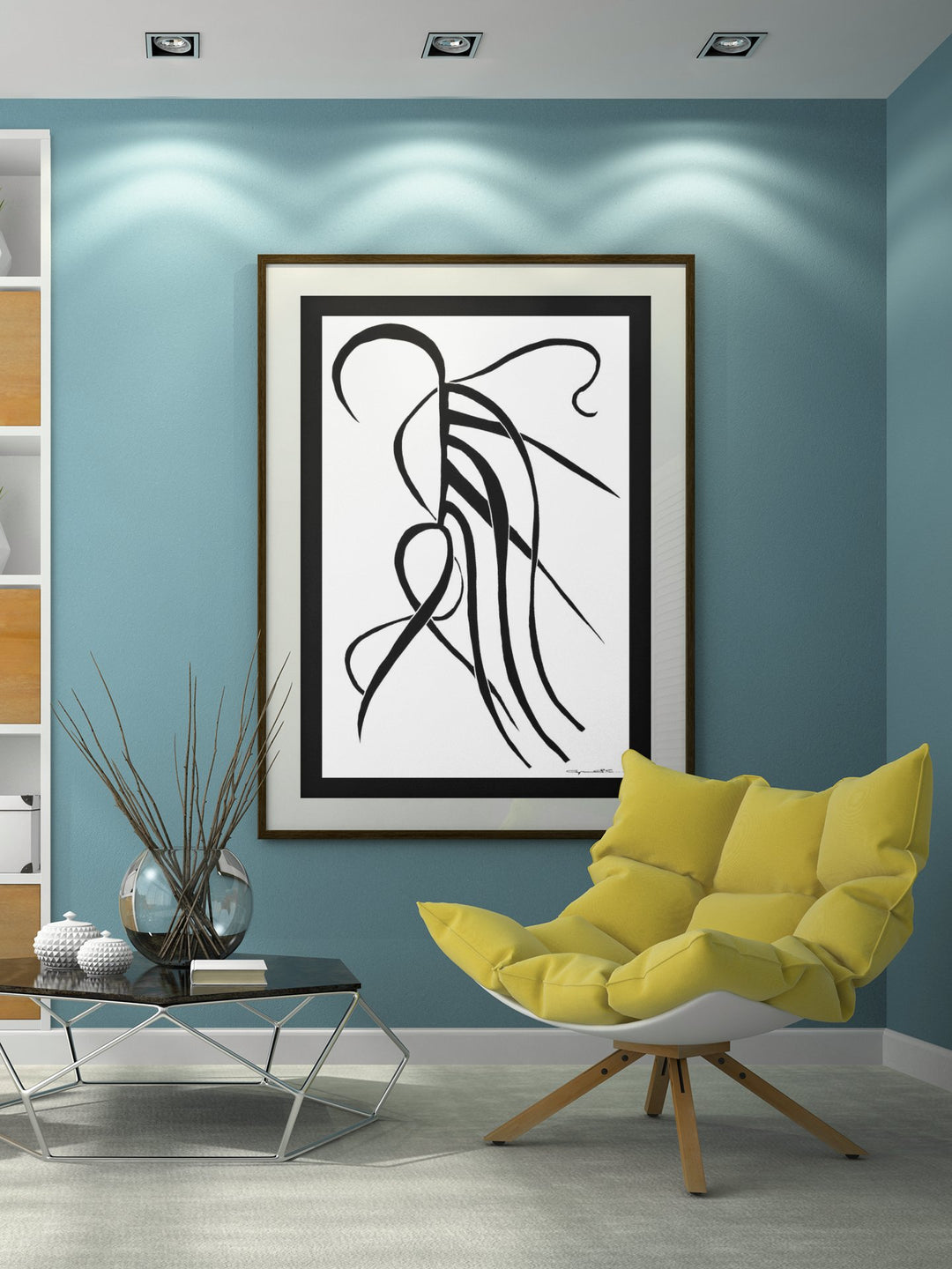 Abstract Wall Art - kthat Color Fill With Black Borders by Cyril Caesar. at Miami Abstract Inc.