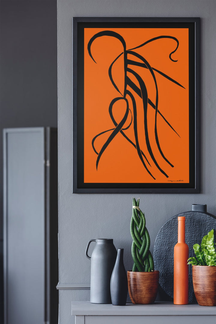 Abstract Wall Art - kthat Color Fill With Black Borders by Cyril Caesar. at Miami Abstract Inc.