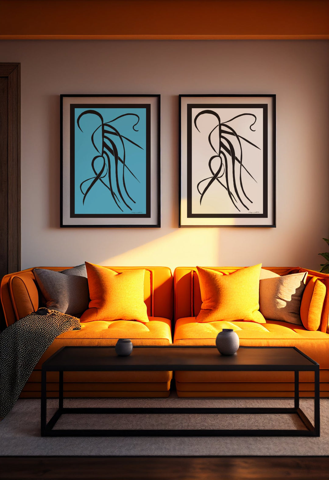 Abstract Wall Art - kthat Color Fill With Black Borders by Cyril Caesar. at Miami Abstract Inc.