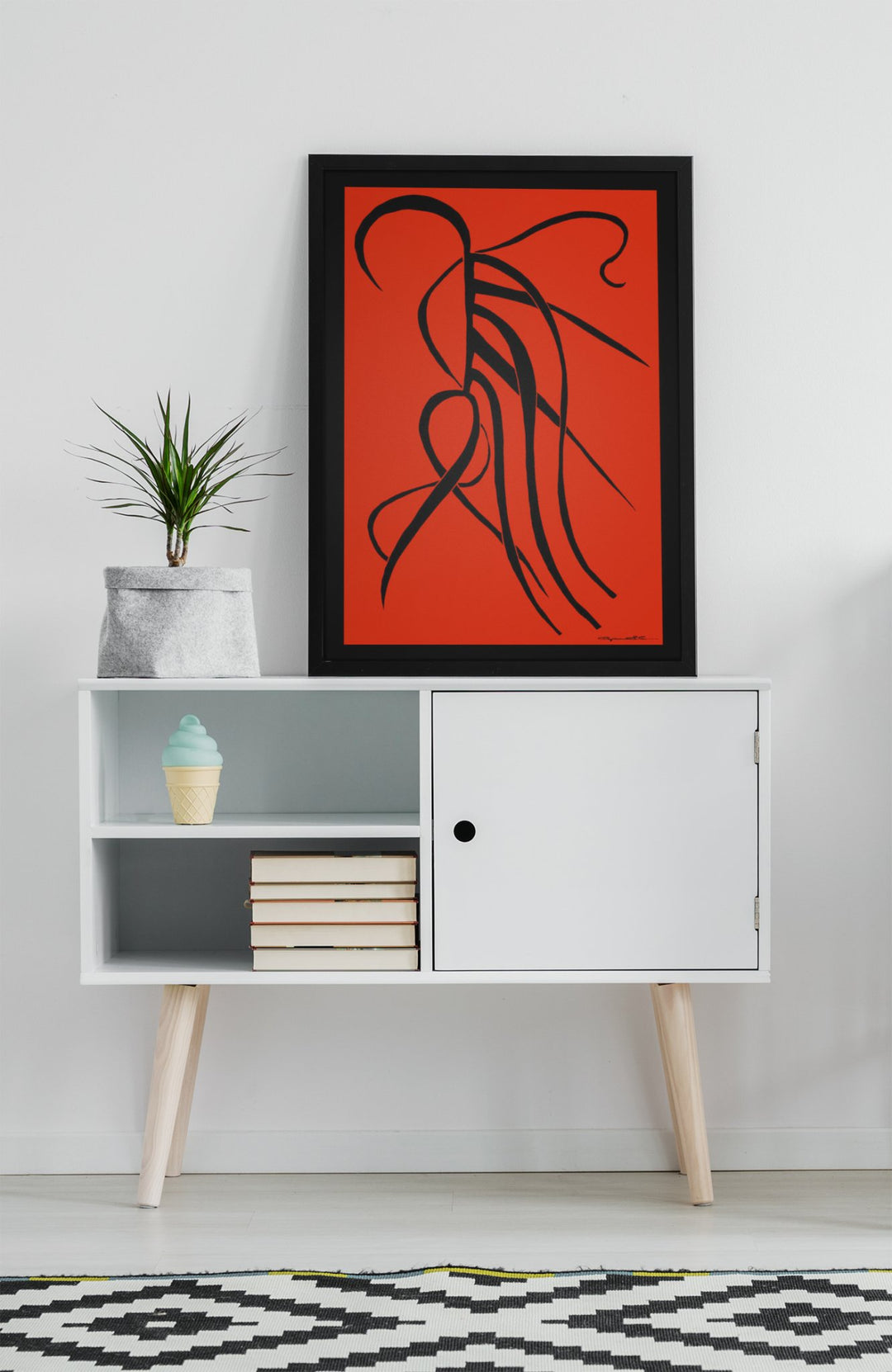 Abstract Wall Art - kthat Color Fill With Black Borders by Cyril Caesar. at Miami Abstract Inc.