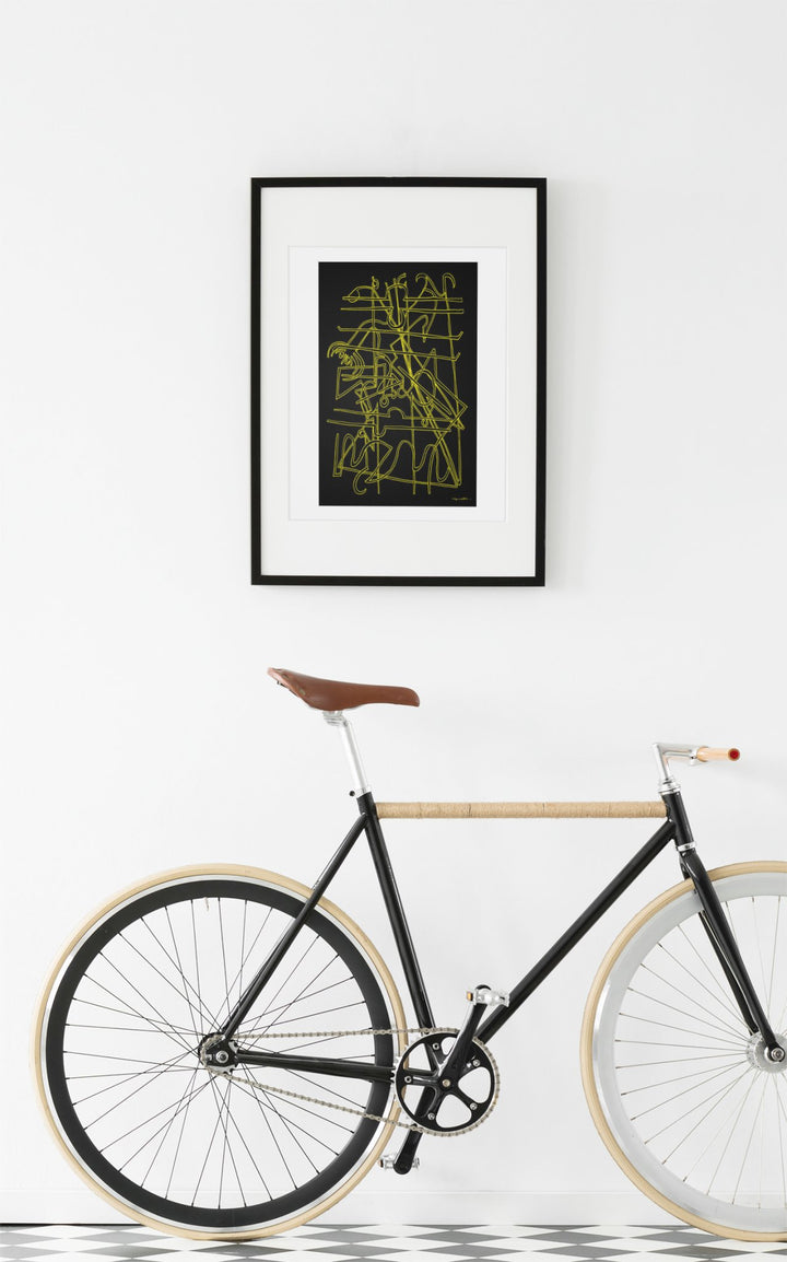 Abstract Wall Art - Looking for a sleek and stylish addition to your home or office décor? Our black and white minimalistic canvas abstract wall art is the perfect choice! Blink with Borders by Cyril Caesar. at Miami Abstract Inc.
