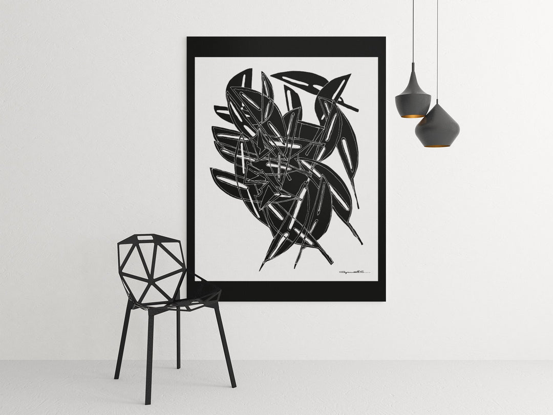Abstract Wall Art - Minimalistic canvas abstract wall art. Asking by Cyril Caesar. at Miami Abstract Inc.
