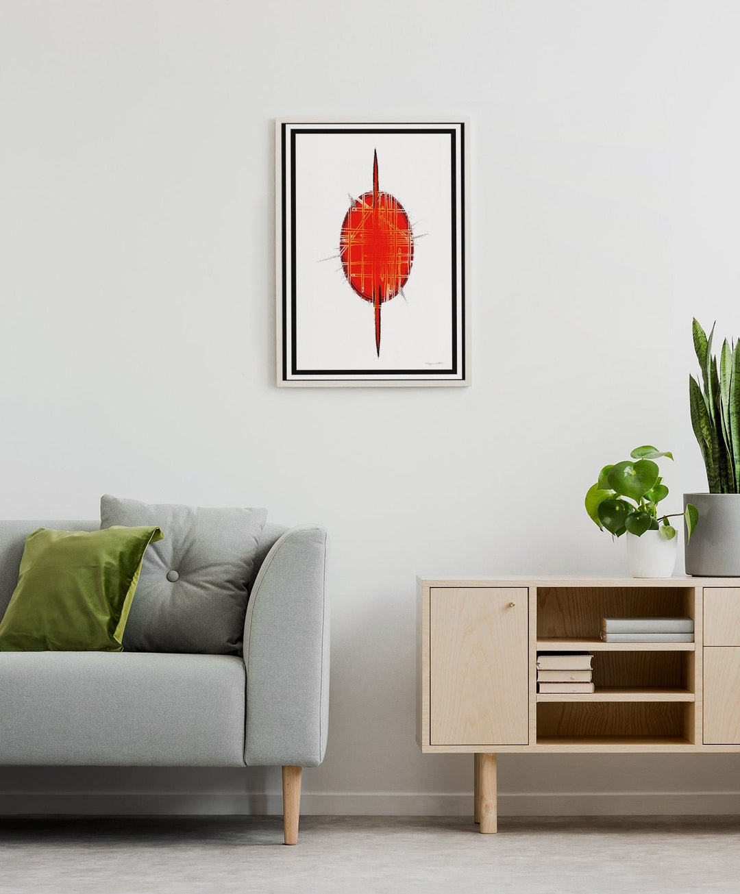 Abstract Wall Art - Nfear Red Eye at Miami Abstract Inc.