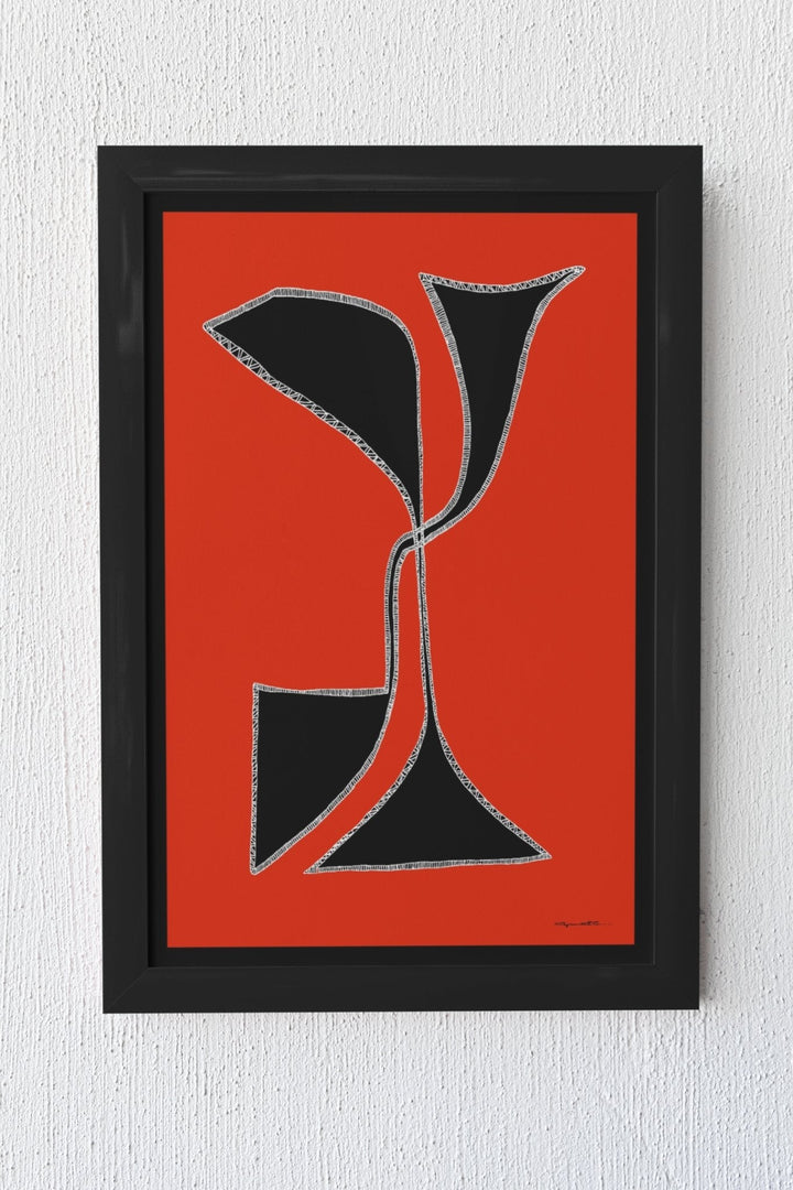 Abstract Wall Art - Statement Wall Art, Life Color Fill - Abstract Art Printed On Canvas - Modern Wall Decor. at Miami Abstract Inc.