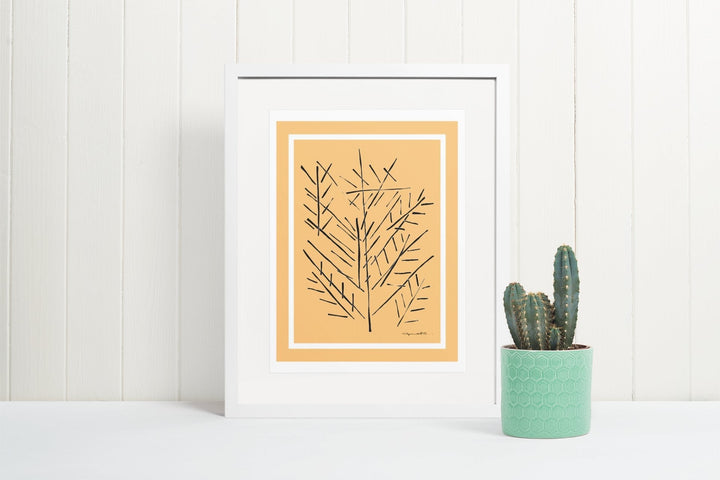 Abstract Wall Art - Tranquil Pine: A Stunning Canvas Abstract Wall Art Depicting the Beauty of Nature. Pinetr Color Fill With Borders by Cyril Caesar. at Miami Abstract Inc.